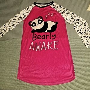 Panda bear night gown girls 14/16